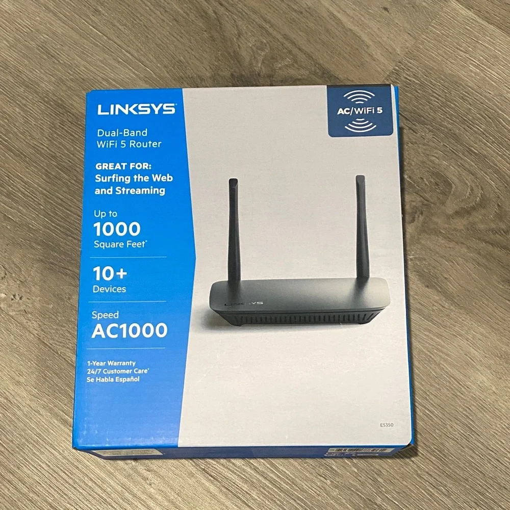 Linksys AC1000 Wireless Router with Dual Antennas - Picture 2 of 6